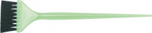 Кисть для окрашивания DEWAL зеленая, с черной волнистой щетиной, узкая 50мм