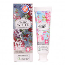 MUKUNGHWA Зубная паста «Classic White» / “Scarlet Beauty Clinic” отбеливающая с ароматом мяты и ягод (туба в коробке) 110г