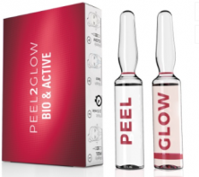 Peel2Glow Peel Enzymatic+ Glow Bio&Active Набор для домашней процедуры эксфолиации «Активное биовосстановление» 2 ампулы 