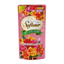 Nihon Detergent Кондиционер для белья "Softener floral" с нежным цветочным ароматом и антибактериальным эффектом (мягкая упаковка) 500 мл