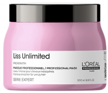 L'Oreal Professionnel Liss Unlimited Prokeratin Masque 500 мл – Разглаживающая маска для волос