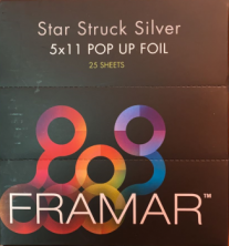 Framar Star Struck Silver 5x11 Pop up Foil Фольга для окрашивания волос 25 листов