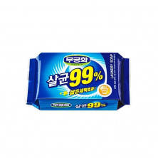 MUKUNGHWA Стерилизующее хозяйственное мыло "Laundry soap 99%" с повышенными отстирывающими свойствами (кусок 230 г)