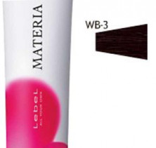 Краска WB-3 Lebel Cosmetics Materia для волос тёмный шатен тёплый 80гр, Лебел