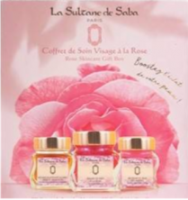 La Sultane de Saba Набор для лица с Розой кофр (Бальзам с розой 50 мл, ВВ Крем Невесты 50 мл, Маска тонизирующая с медом 50 мл) Care Set